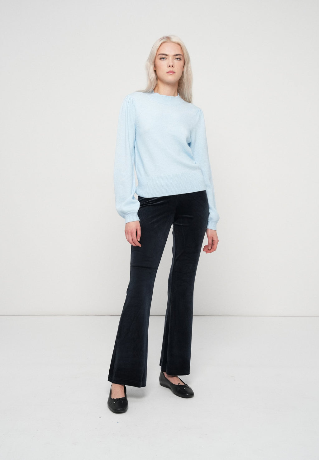 VILA VIRIL TURTLE-NK BALLOON L/S TOP - NOOS