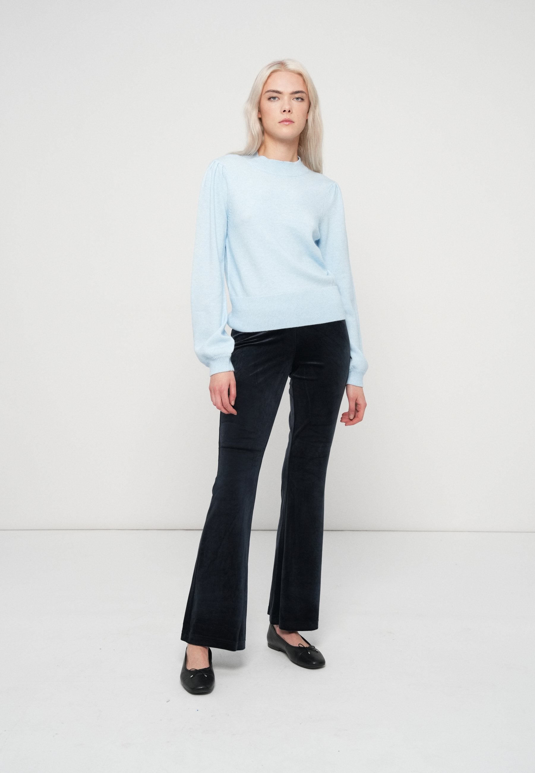 VILA VIRIL TURTLE-NK BALLOON L/S TOP - NOOS