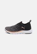 Puma SOFTRIDE REMI SLIP-ON - Training shoe - black/gold/cool dark gray