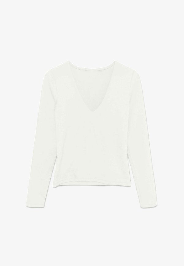 Vero Moda TOP VMLIVA TOP - Long sleeved top - snow white