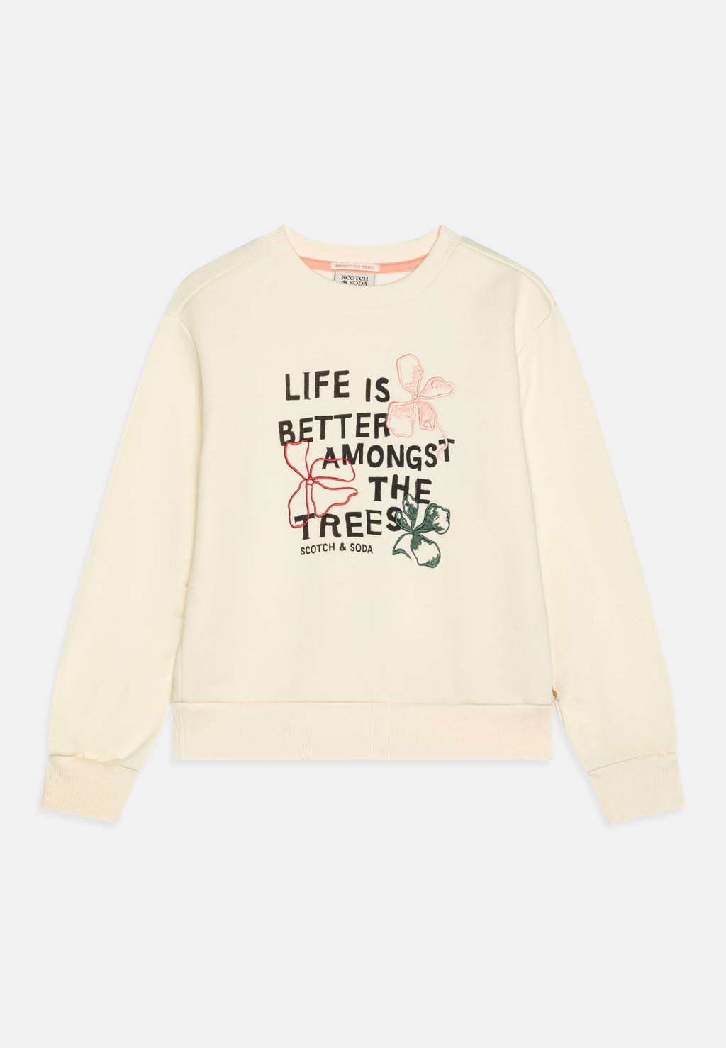 Scotch & Soda CREWNECK WITH FRON