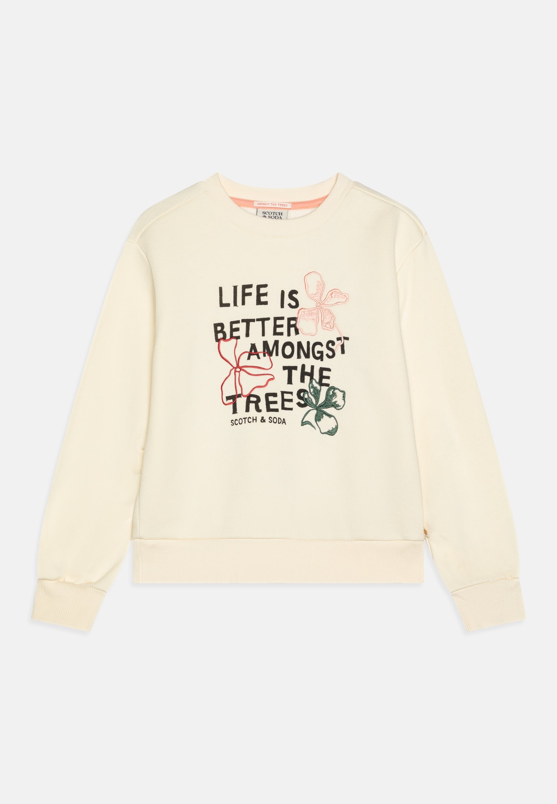 Scotch & Soda CREWNECK WITH FRON