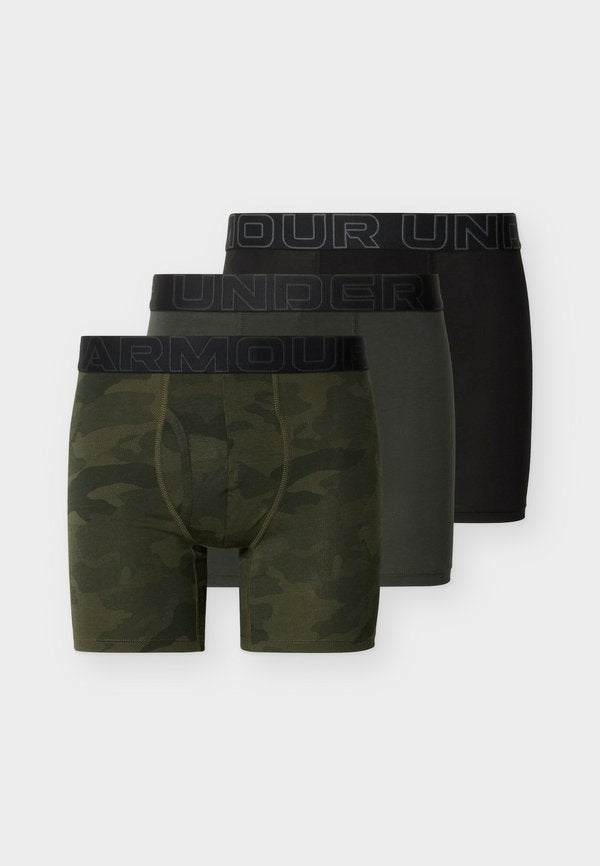 Under Armour PERFORMANCE 3 PACK - Boxer briefs - woodland green/baroque green/black