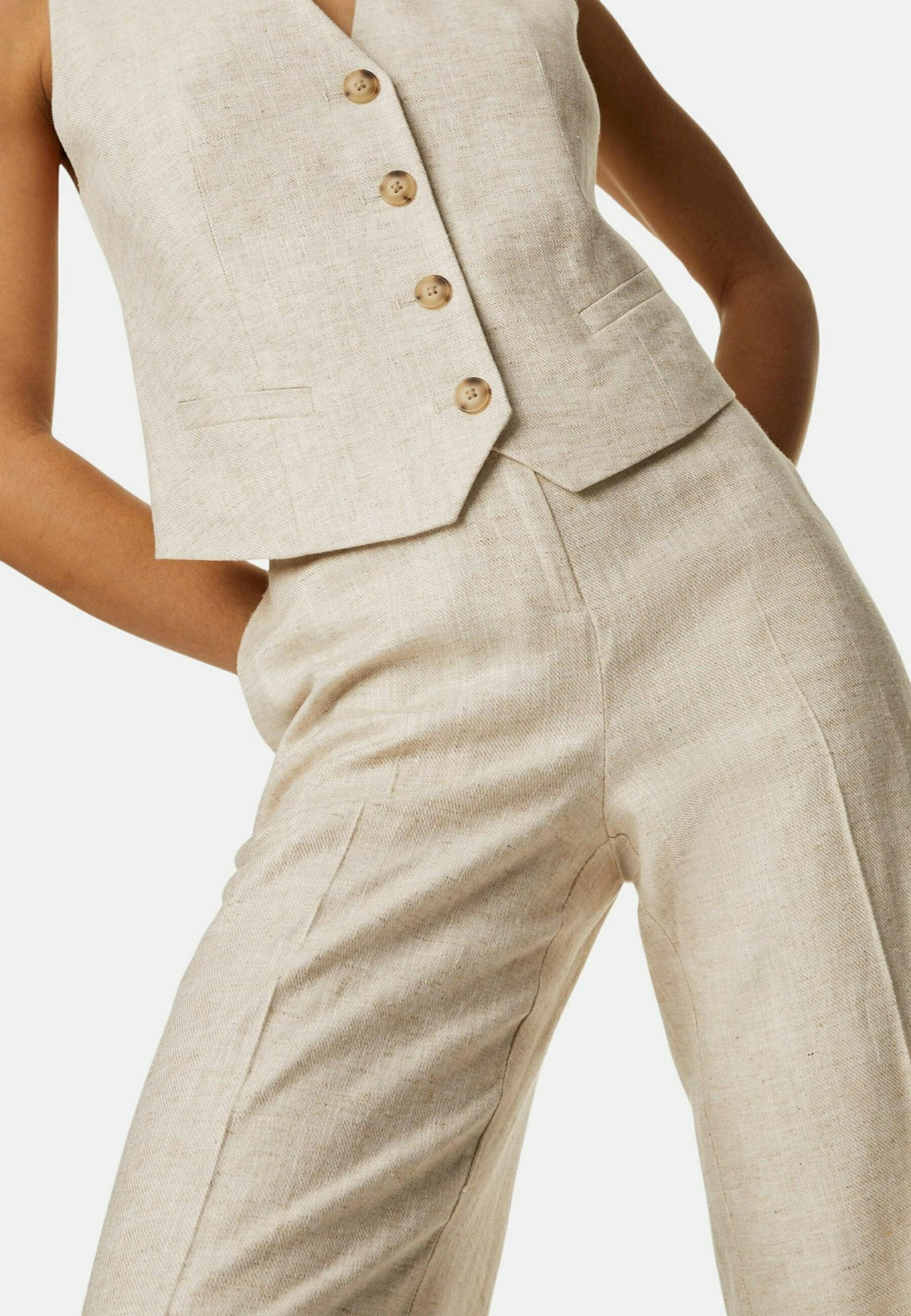 Marks & Spencer Linen Blend Tailored Vest