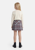 Lindex SKIRT PLEATED WITH CHECK AND BOWS