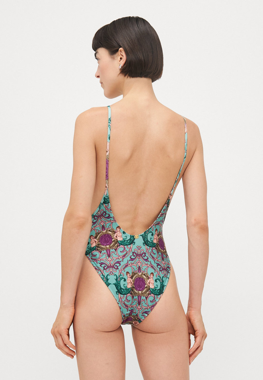 ADRIANA DEGREAS LE SIRENUSE SIDE BOOB SWIMSUIT