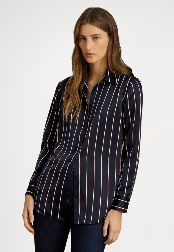 Lauren Ralph Lauren Petite CLASSIC FIT STRIPED CHARMEUSE SHIRT
