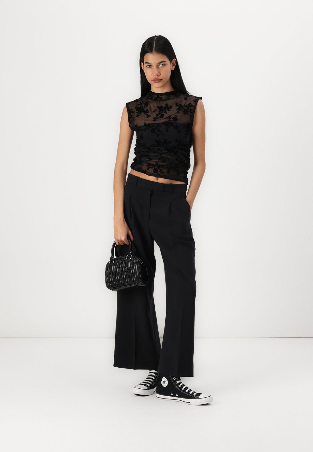 Abercrombie & Fitch A&F Harper Tailored Ultra Wide Leg Pant