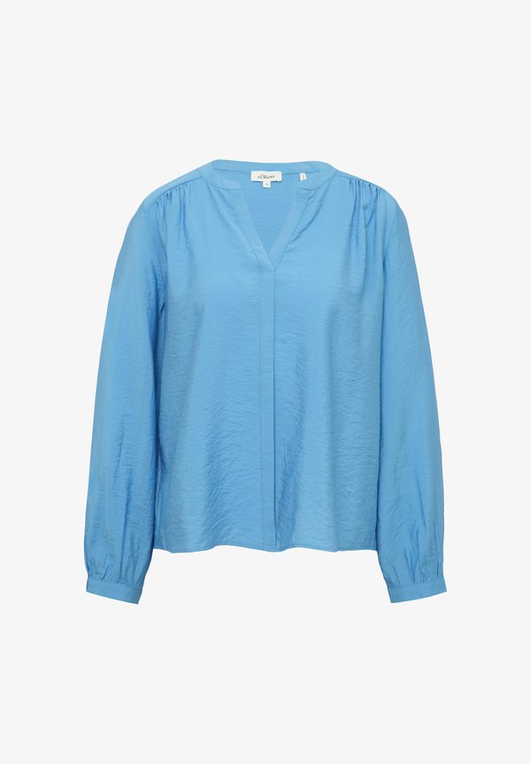 s.Oliver MIT RAFFUNG - Blouse - royalblau