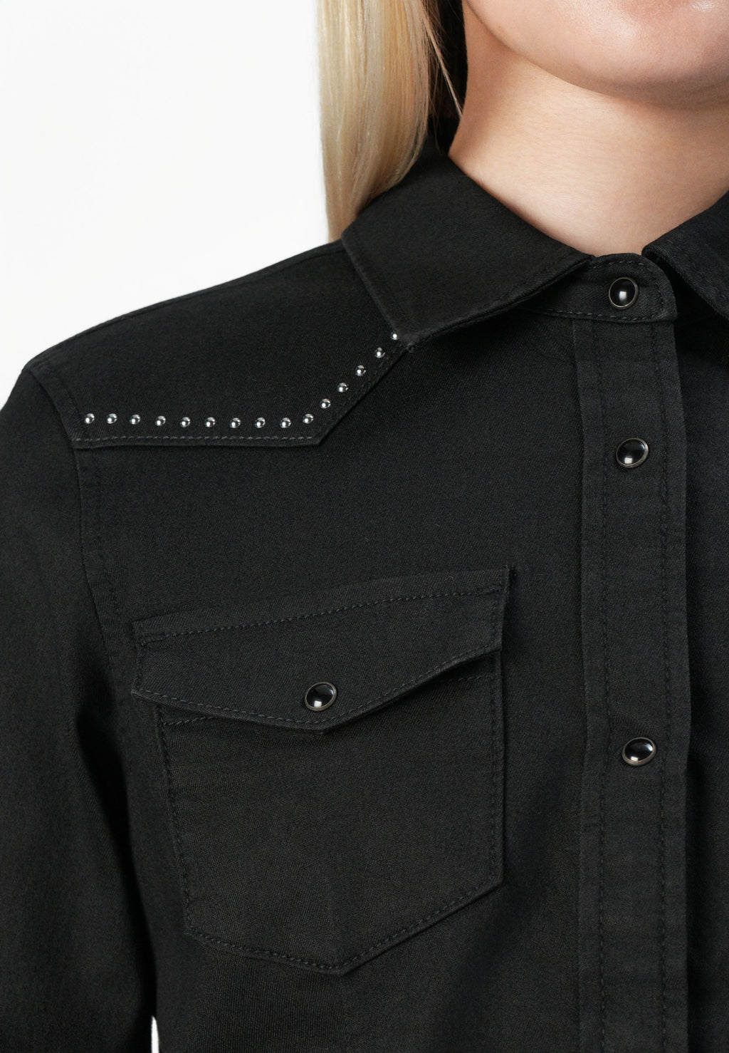 ONLSASIA FIT STUD SHIRT Media 6