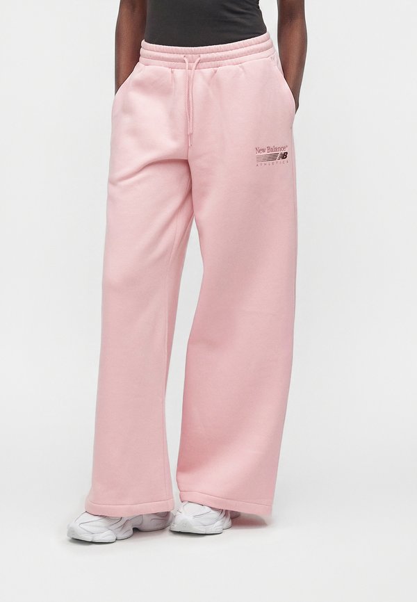 New Balance TRACKSIDE - Tracksuit bottoms - pink chalk