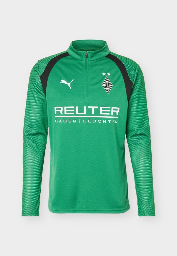 Puma BORRUSIA MÖNCHENGLADBACH TRAINING 1/4 ZIP TOP IND - Club wear - archive green- white