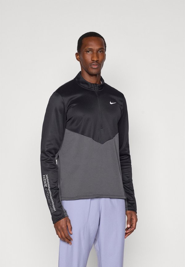 Nike Performance WINTERIZED PACER  - Fleece jumper - anthracite/black/reflective silver-coloured