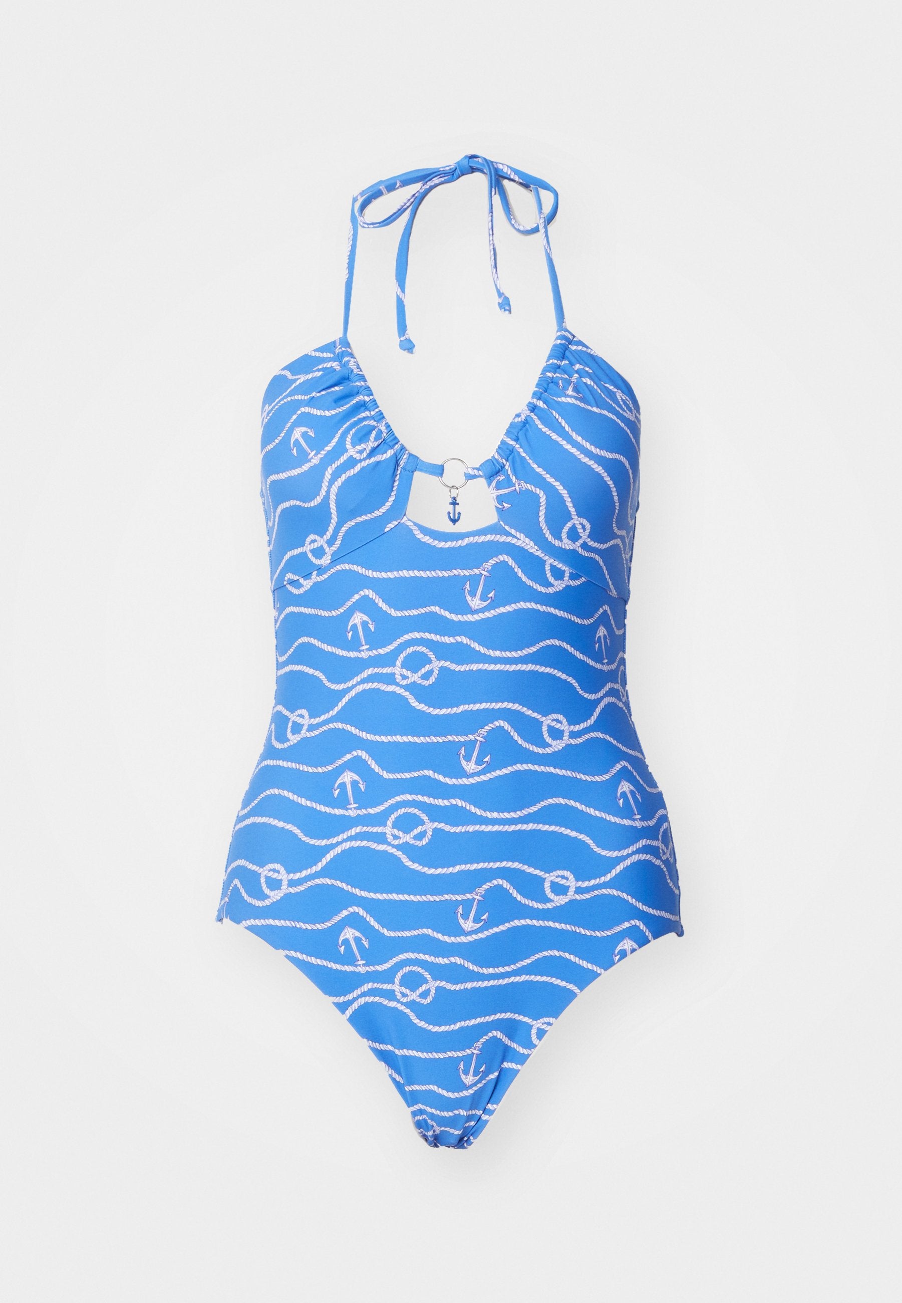 SAIL DRAWSTRING HALTER ONE PIECE Media 1
