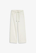 TOM TAILOR TTNELMA CULOTTE JEANS MIT BINDEGÜRTEL - Denim skirt - white denim