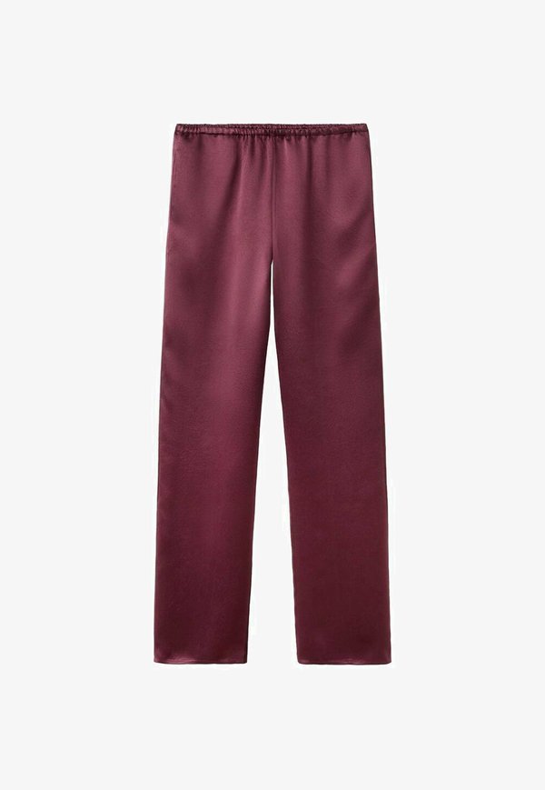 Mango Trousers - dark red