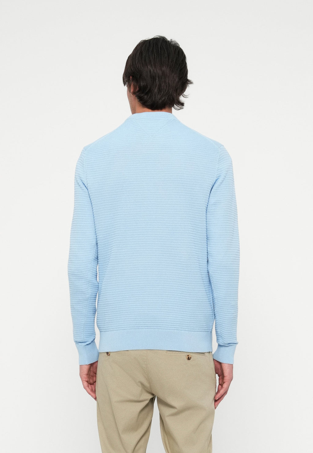 TEXTURED KNIT CREW NECK JUMPER Media 4