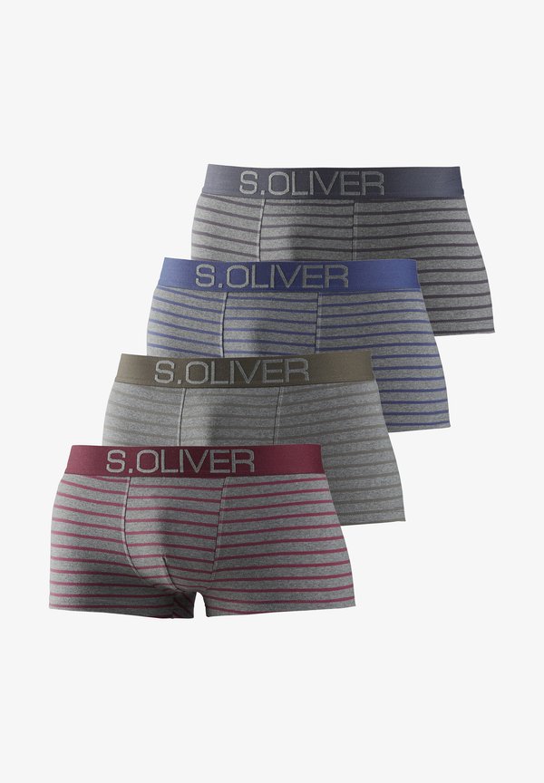 s.Oliver HIPSTER 4 PACK - Trunks - grey