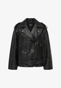 ONLY Biker ONLWAVES Biker - Faux leather jacket - black
