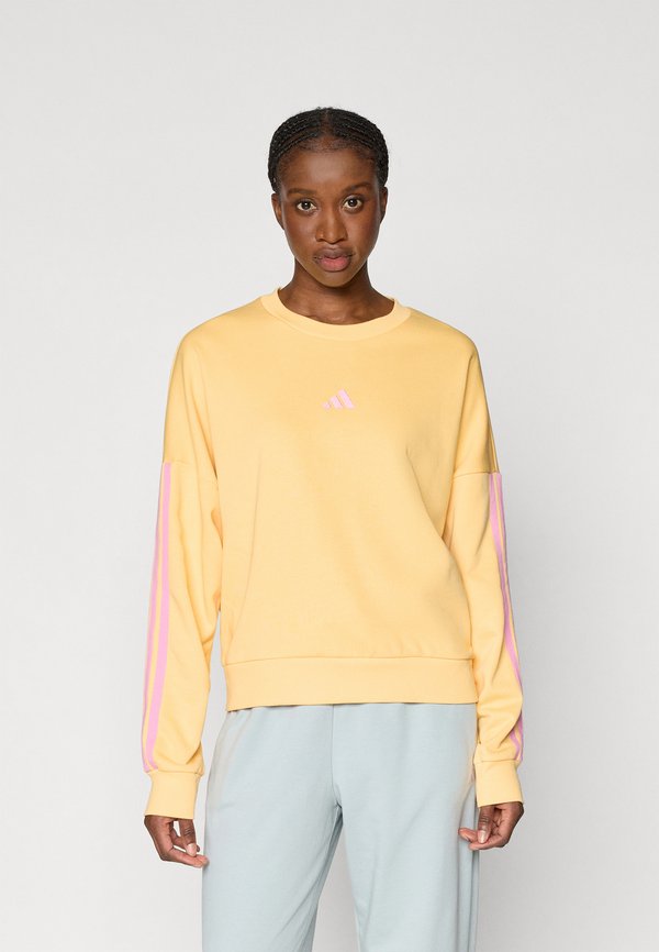 adidas Sportswear ESSENTIALS 3 STRIPES - Sweatshirt - semi ice tangerine/tropic bloom