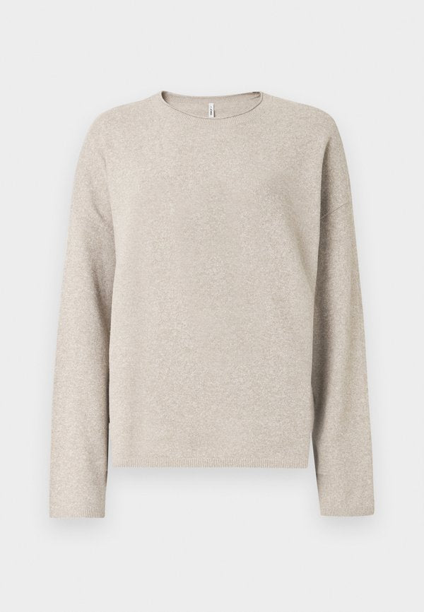 ONLY Knitted ONLLOYAL Knitted - Jumper - beige/melange