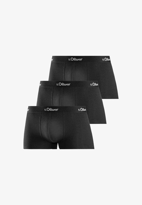 s.Oliver HIPSTER 3ER PACK - Trunks - schwarz