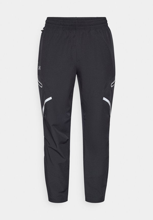 Under Armour UNSTOPPABLE - Tracksuit bottoms - black/metallic silver-coloured