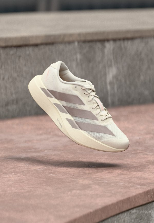 adidas Performance ADIZERO EVO SL W - Trainers - off white/silver-coloured metallic/blush pink