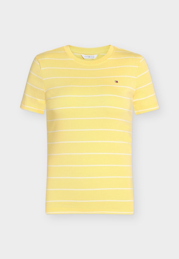 Tommy Hilfiger CODY C NECK - Basic T-shirt - citronella / ecru