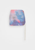 Fiorucci FLOWER BLUR RUCHED SKIRT