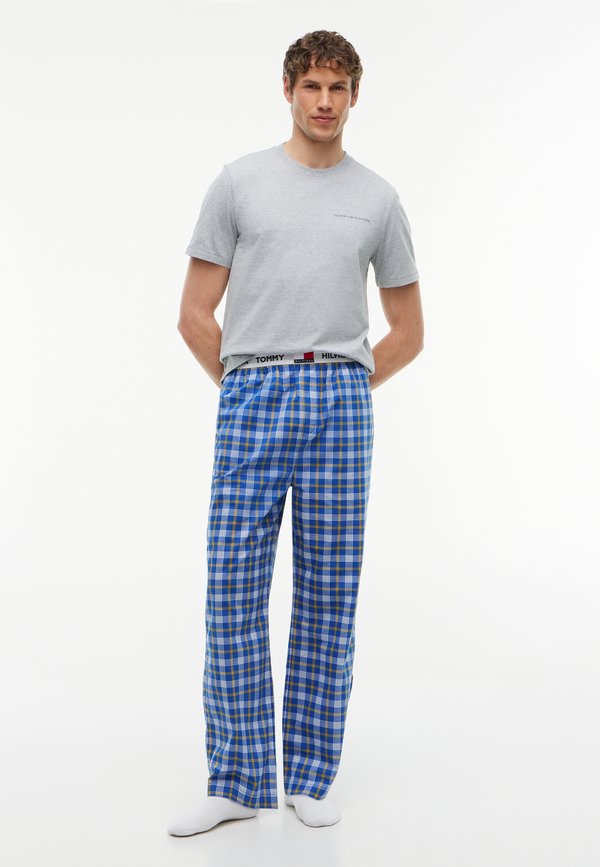 Tommy Hilfiger 3 PACK TEE - Pyjama top - black/light heather/white