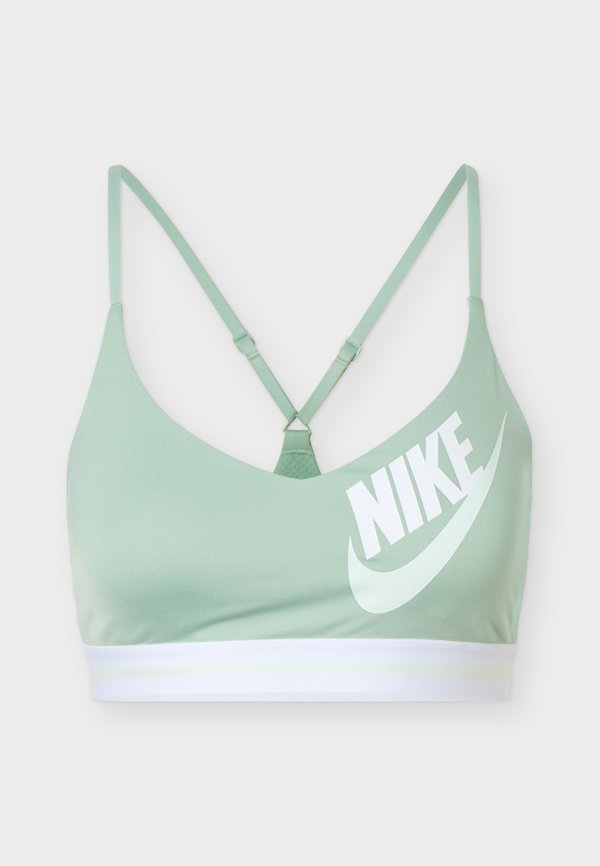 Nike Performance INDY LOGO BRA - Light support sports bra - steam/white/barely green