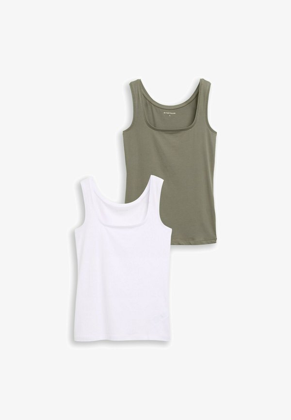 TOM TAILOR 2-PACK - Top - cloudy green