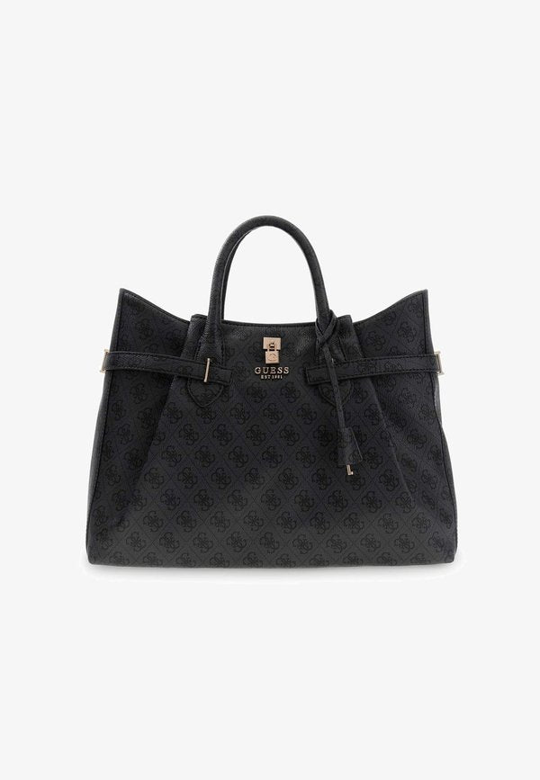 Guess YESBA LOGO - Handbag - schwarz multicolor