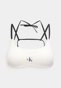 Calvin Klein Swimwear BRALETTE GRAPHIC MONOGRAM - Bikini top - tofu