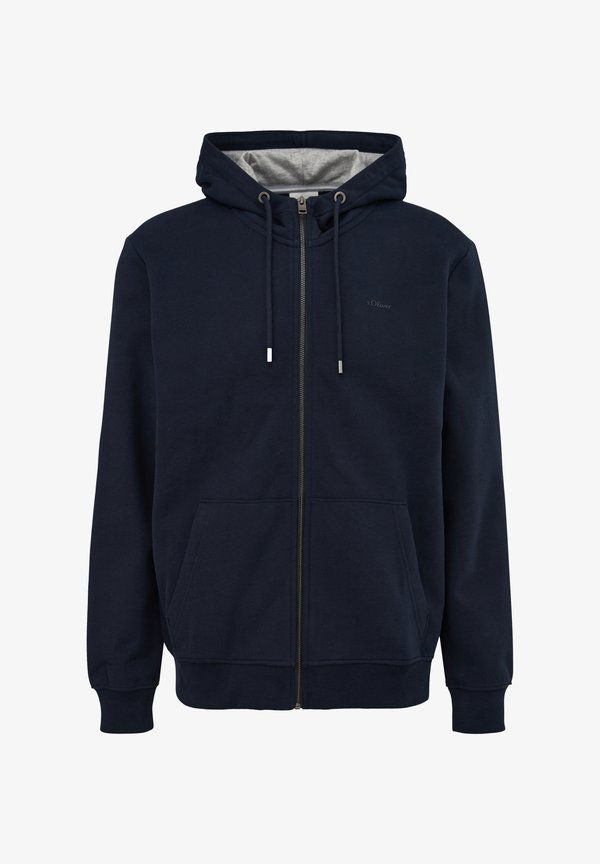 s.Oliver Zip-up sweatshirt - navy