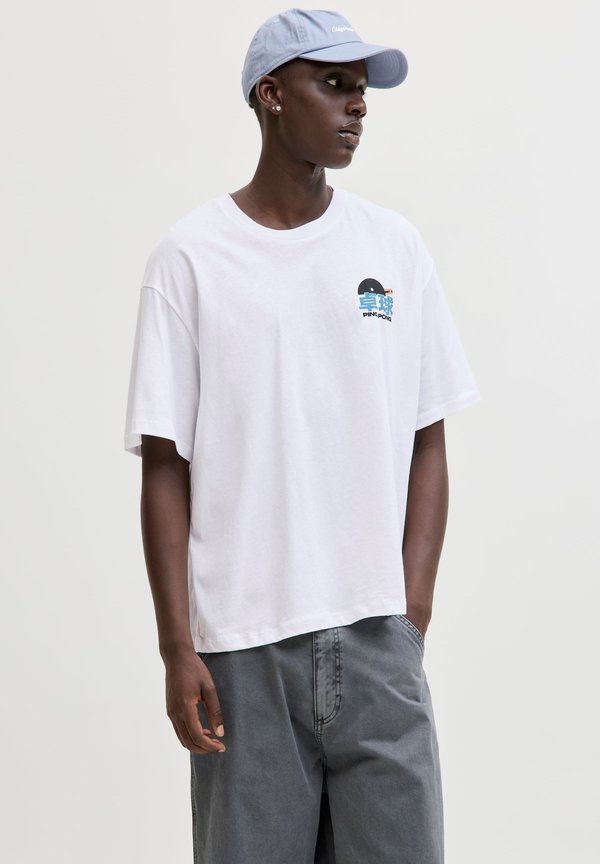 Jack & Jones T- - Print T-shirt - bright white