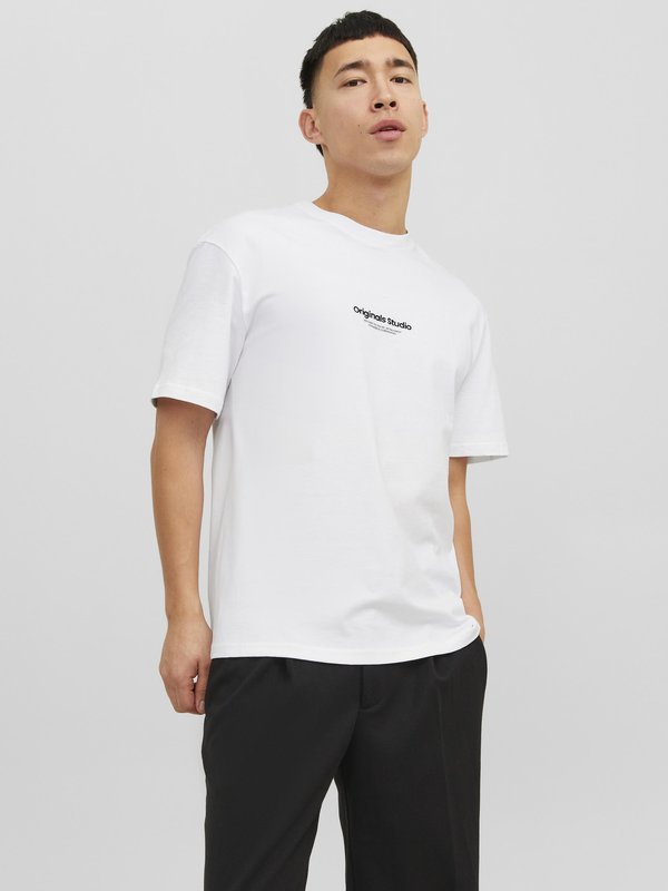 Jack & Jones Printed - Print T-shirt - bright white