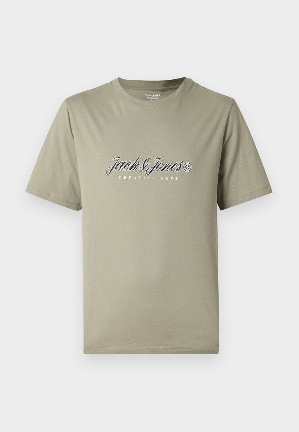 Jack & Jones JORMONTAUK TYPE FRONT TEE - Print T-shirt - seagrass