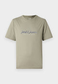 Jack & Jones JORMONTAUK TYPE FRONT TEE - Print T-shirt - seagrass