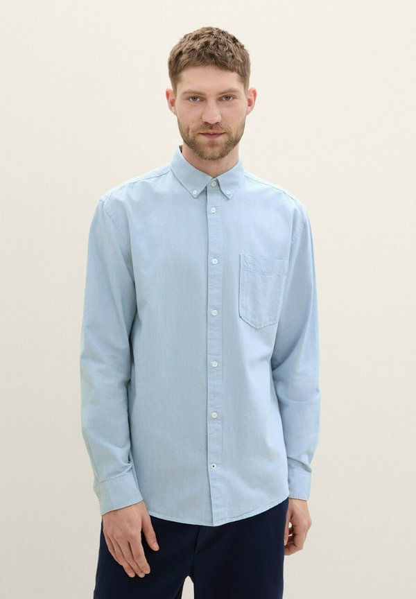 TOM TAILOR OXFORD - Shirt - light blue chambray