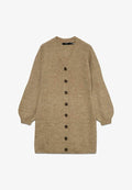 Vero Moda Knitted VMLEFILE Short - Jumper dress - silver mink