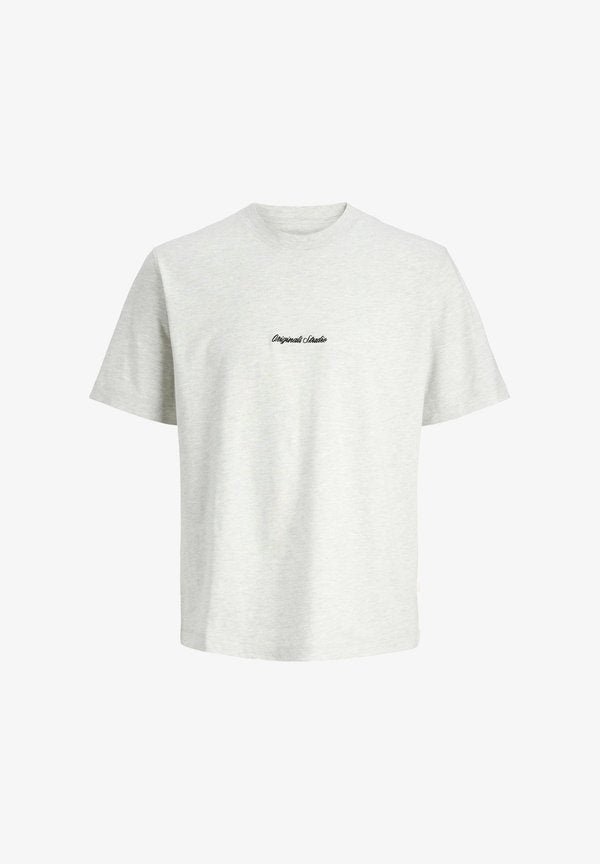 Jack & Jones JORNORREBRO EMB TEE SS CREW NECK NOOS - Print T-shirt - bright white