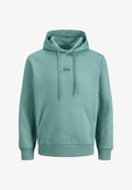Jack & Jones Logo - Hoodie - mineral blue