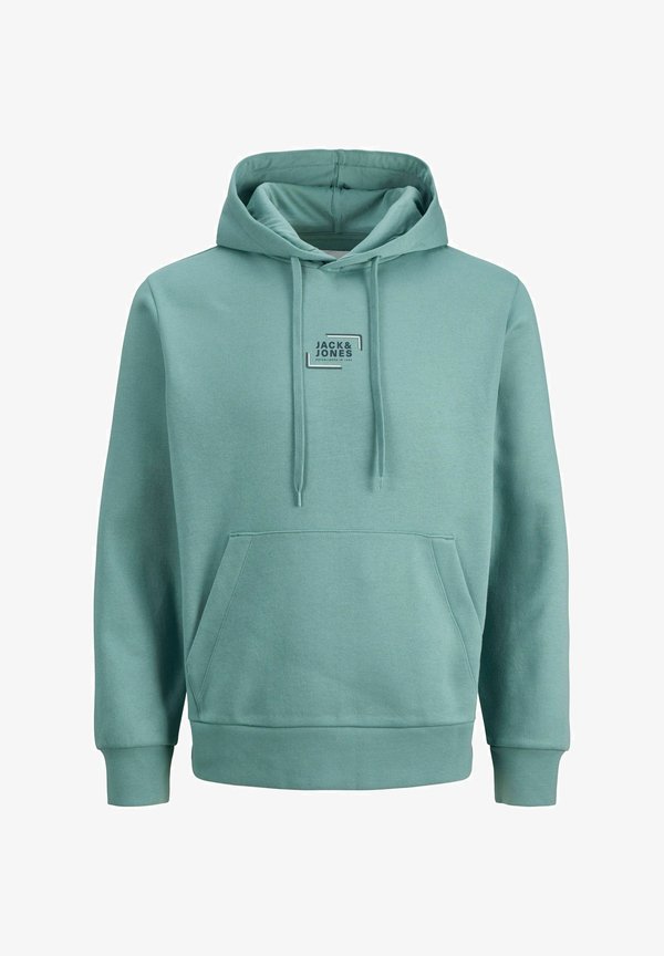 Jack & Jones Logo - Hoodie - mineral blue