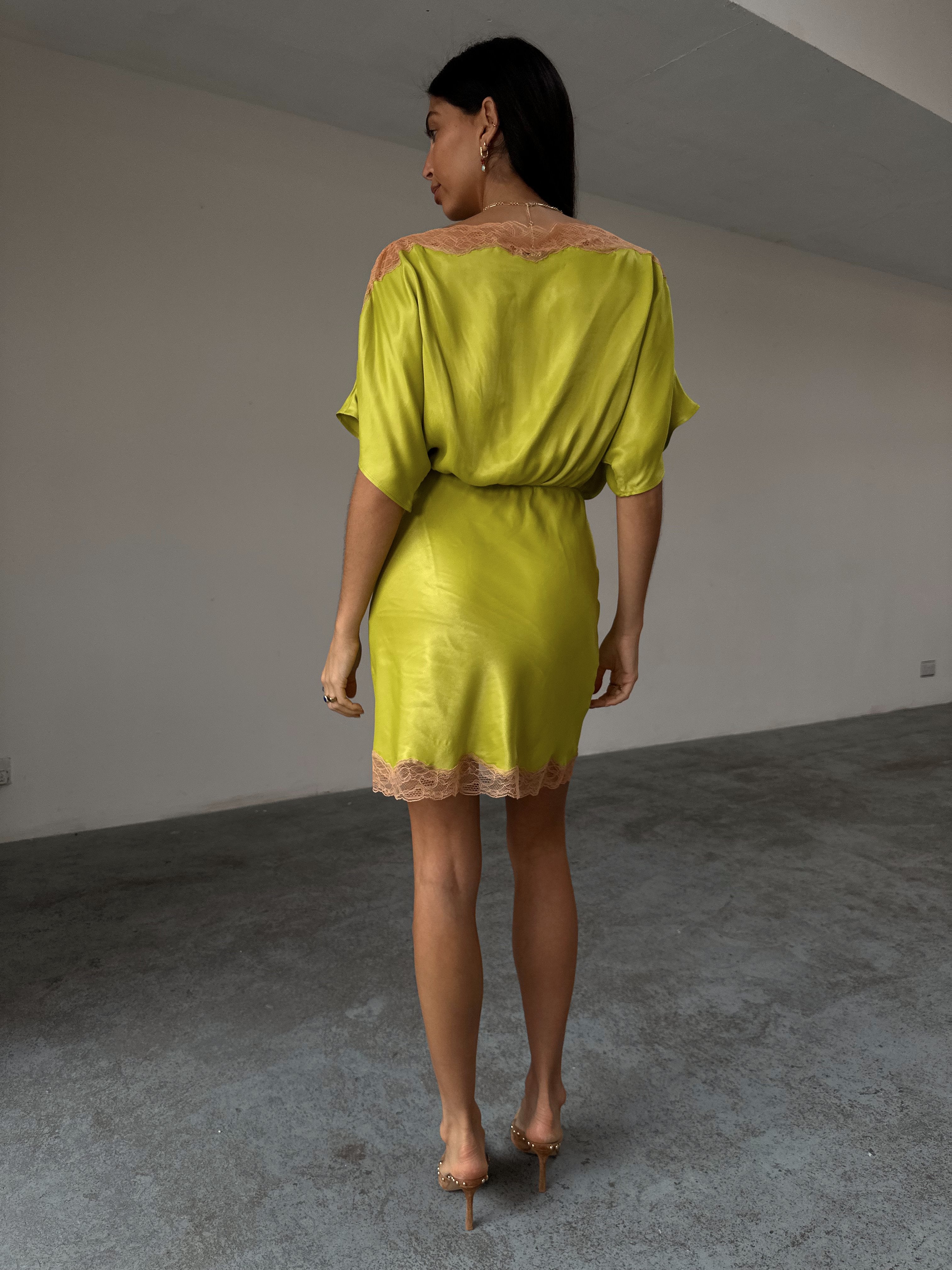 Never Fully Dressed OLIVE MINI DRESS