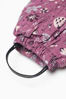 Schneeanzug mit Blumen-Muster, rosa, Gr. 74/80 Dimo