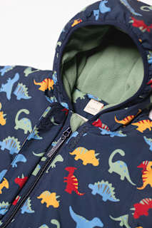 Schneeanzug mit Dino-Muster, blau, Gr. 74/80 Dimo