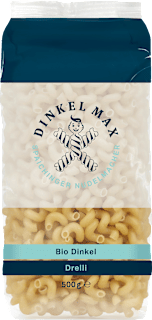 Nudeln, Drelli aus Dinkel Dinkel Max