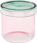Aufbewahrungsdose aus Glas, rosa/grün (9,5x9,3 cm) dm home